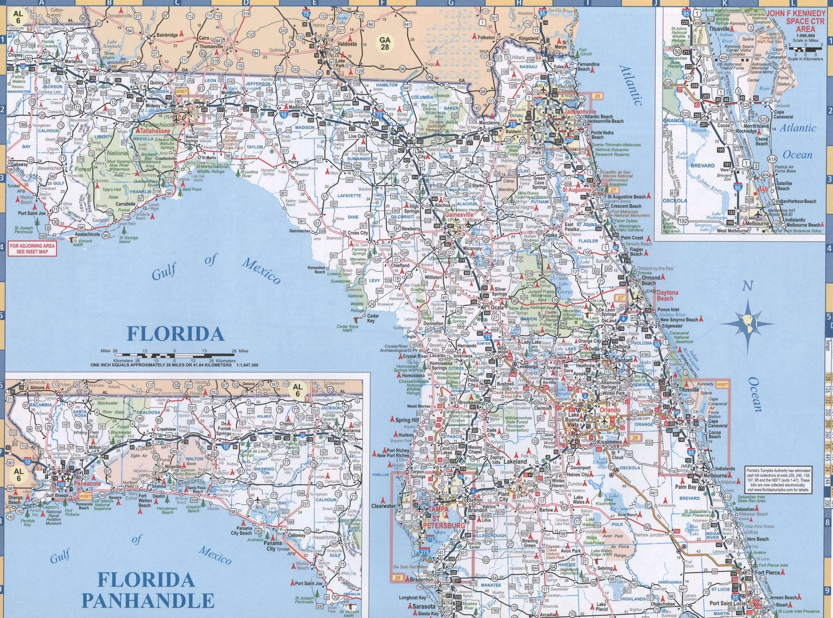 north-florida-road-map-highways-and-roads-usa